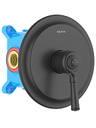 AQ1566MB КЛАССИК смеситель для душа 1 режим (внешняя и скрытая часть), матовый черный