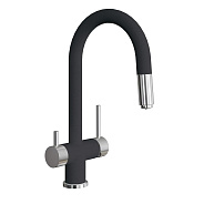 Смеситель для кухни с подключением фильтра Florentina МАЭСТРО 337.03Н.2123.302, антрацит