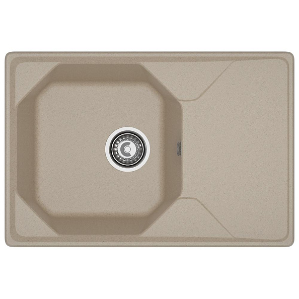 Кухонная мойка GranFest UNIQUE 740L, песочный