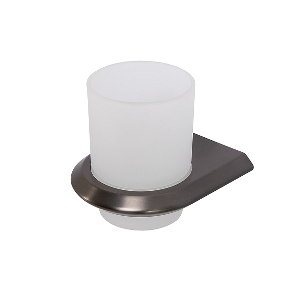 Стакан для зубных щёток подвесной Cezares Liner, оружейная сталь (LINER-TUMS-GM)