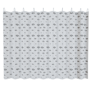 Шторка для ванны FASHUN с набором пластиковых колец для подвеса (A8825)