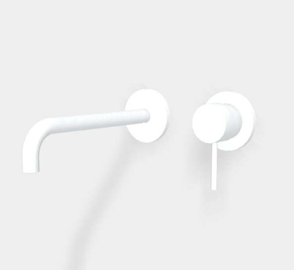 Смеситель для раковины Fima Carlo Frattini Spillo Up, белый матовый (F3051WLX9BS)