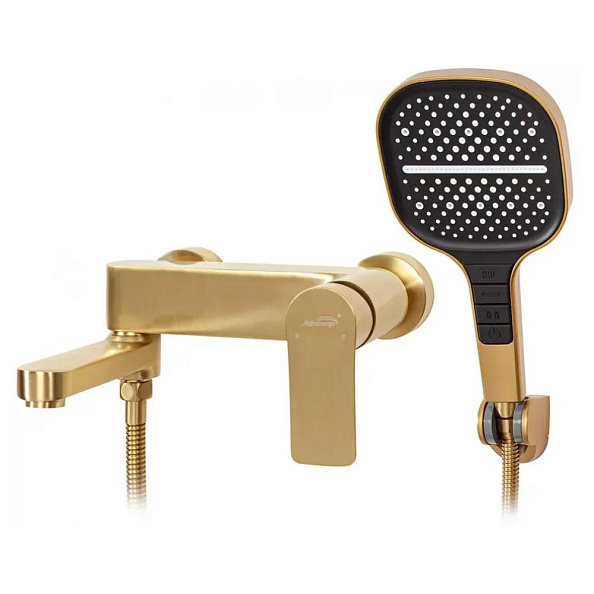 Смеситель для ванны Hansberge H4010MG, матовое золото