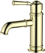 AQ1510PG КЛАССИК смеситель для раковины 72, без донного клапана, полир. золото