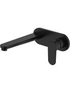 AQ1813MB НИКА смеситель для раковины настенный (внешняя и скрытая часть), матовый черный