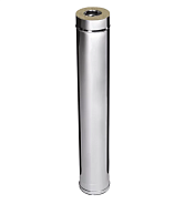 Труба-сэндвич 1,0м Ferrum AUSTENITE 30-50 (304/0,8мм + нерж.) Ф115х200