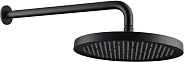 AQ2080MB круглый верхний душ настенный 260х20мм, матовый черный