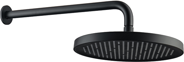 AQ2080MB AQUATEK верхний душ настенный 260мм, матовый черный