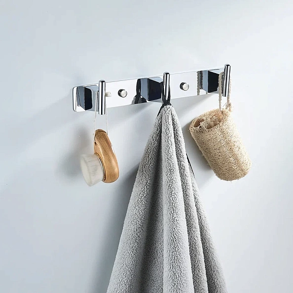 Планка с 3 крючками Shevanik SG5731, хром