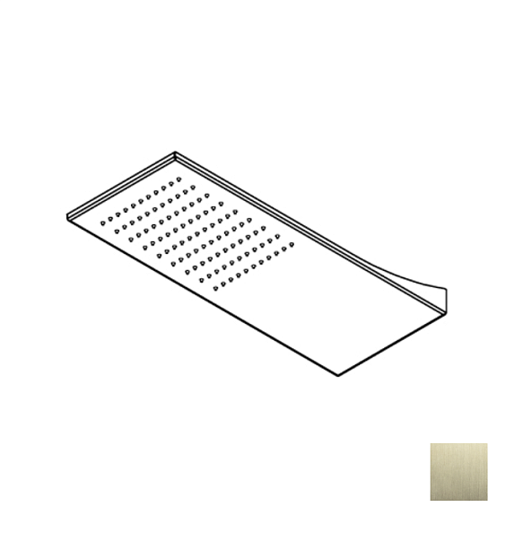 Верхний душ Ritmonio 200х500, Brushed Champagne Stainless Steel PVD (75A048F44)