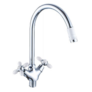 Смеситель для кухни Cron CN127 белый (CN46127-8)