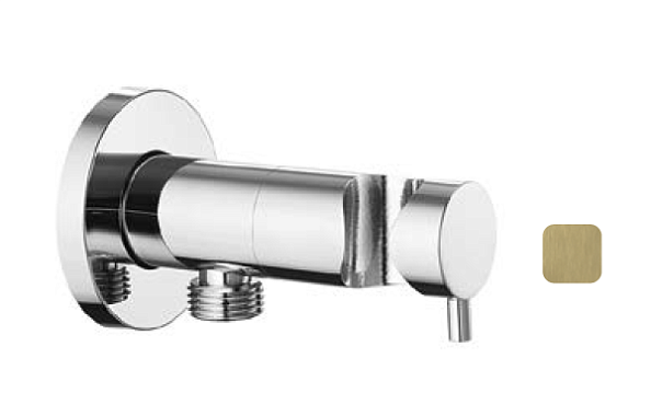 Шланговое подсоединение Almar Shut Off, High Brass Brushed PVD (E095029.HB)