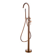 Смеситель для ванны напольный Knotlor SS-27/RB, бронза