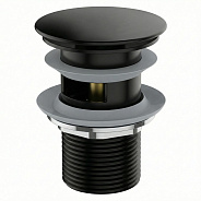 Донный клапан для раковины с переливом ESKO BGB, черный