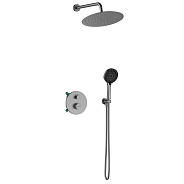 Смеситель Lemark Beluga для душа термостатический, встраиваемый (LMF-8065B-GM)