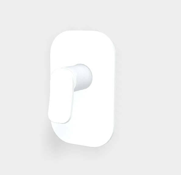 Смеситель для душа Fima Carlo Frattini Flo', на 1 потребитель, белый матовый (F3809X1BS)