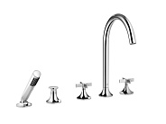 Смеситель для ванны и душа Dornbracht Vaia, Dark Platinum matt (27.522.809.99)