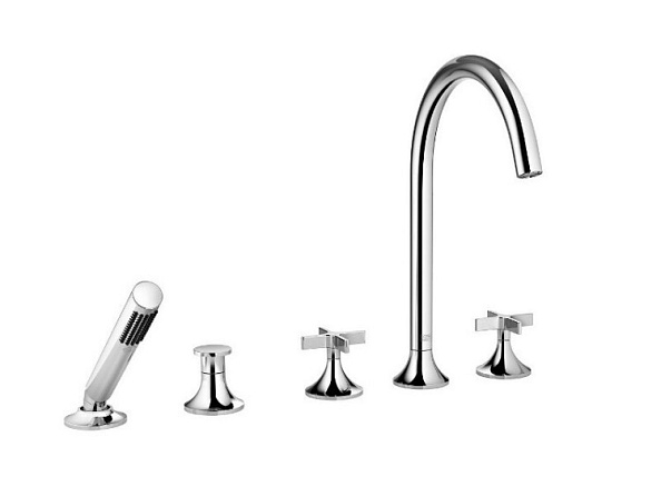 Смеситель для ванны и душа Dornbracht Vaia, Dark Platinum matt (27.522.809.99)