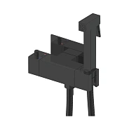 Гигиенический душ с термостатом Rose R965H, черный