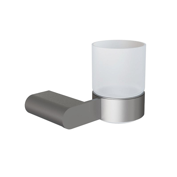 Стакан для ванной комнаты Knotlor SC102GM, оружейная сталь