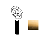 Ручной душ Ritmonio 90, золото брашированное (72D014GOX)