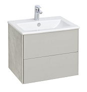 1A2580K1AJ9A0 Набор Aquaton: 1A258001AJ9A0 Тумба-умывальник Сохо 60 Слэйт\Галька серая/ 1WH501606 РаковинаЭлина 60