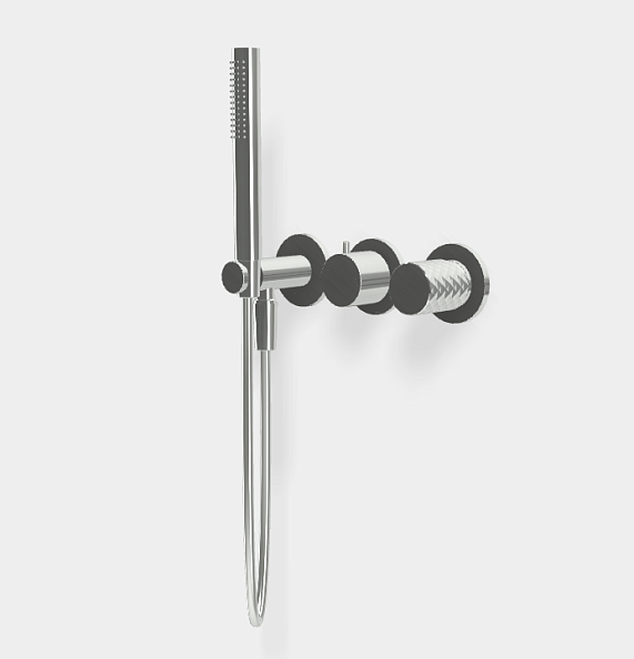 Смеситель для душа Fima Carlo Frattini Spillo Tech, X Collection, на 2 потребителя, хром (F3049TWX8XCR)