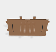 Верхний душ Fima Carlo Frattini Showerhead 700х400, бронза янтарная (F2903ZL)