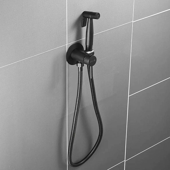 Гигиенический душ со смесителем Shevanik S147H, черный