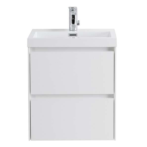 База под раковину подвесная BelBagno Pietra Mini 494х540х395 мм, Bianco Lucido (PIETRA MINI-500-2C-SO-BL)