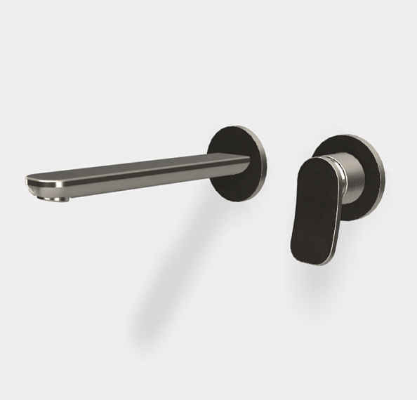 Смеситель для раковины Fima Carlo Frattini Flo', брашированный никель (F3821WLX8SN)