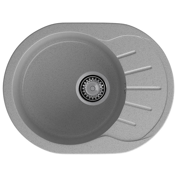 Кухонная мойка GranFest RONDO 580L, серый