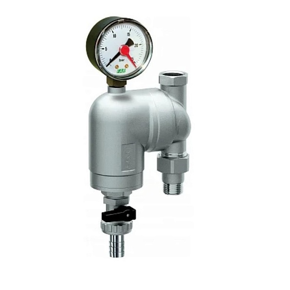 Фильтр FAR 100мкм с манометром, Max: 95 C, 25 бар. 1/2" ВР-НР (FA 39A6 12100)