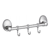 Планка с крючками для полотенец D-Lin D201855-3, хром