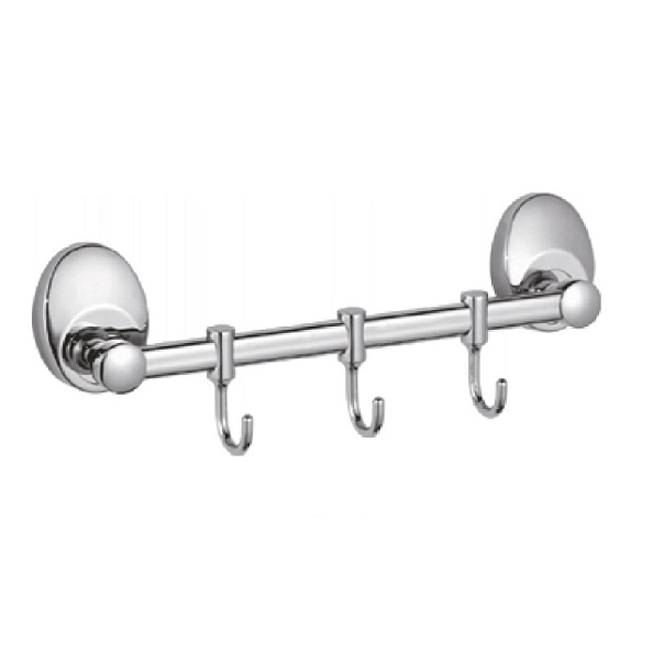 Планка с крючками для полотенец D-Lin D201855-3, хром