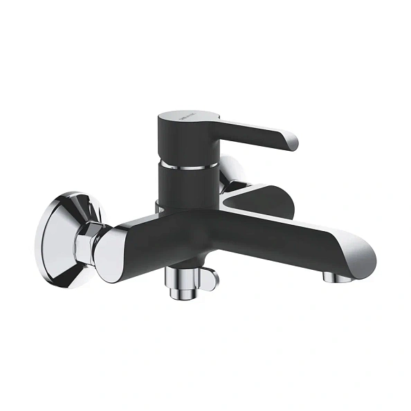 Смеситель для ванны Shevanik S6002H, черный/хром