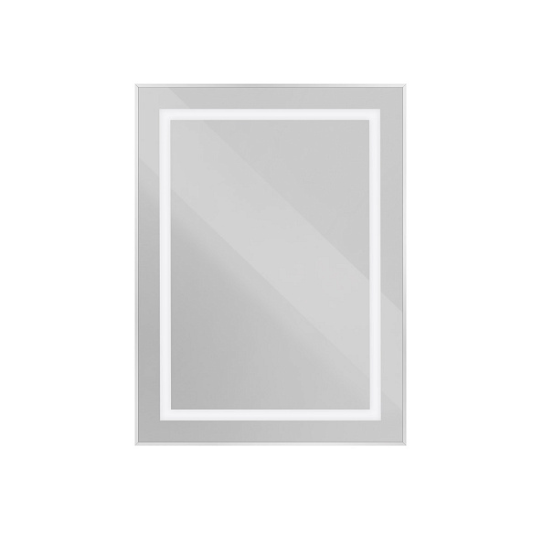 Зеркало в алюминиевой раме со встроенным светильником BelBagno Kraft 600 х 32 х 800 (SPC-KRAFT-600-800-SENS-AL)