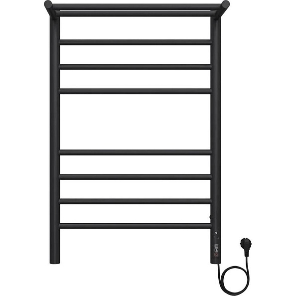 Полотенцесушитель электрический Terminus Аврора с/п П8 500х800 КС 905, черный матовый, справа подключение (4670078556974)