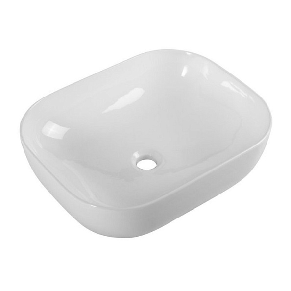 Раковина накладная керамическая BelBagno 500х400 прямоугольная, белый глянцевый (BB1302)