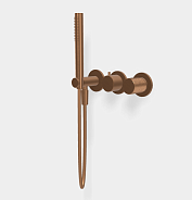 Смеситель для душа Fima Carlo Frattini Spillo Tech, G Collection, на 2 потребителя, бронза брашированная янтарная (F3049TWX8GZS)