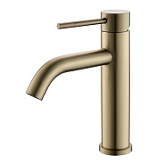 Смеситель VODA "Vessel Gold" для раковины, золотой (VSL26MG)