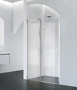 Душевая дверь BelBagno Acqua 140x195 см, прямоугольная, хром (ACQUA-BF-1-140-C-Cr)