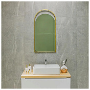 Зеркало Silver Mirrors Hanna 500х1000 (металлическая рама, цвет золото)