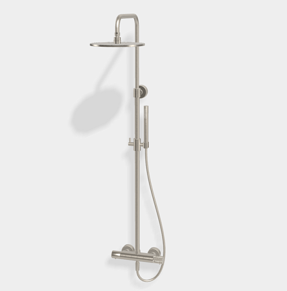 Душевая стойка Fima Carlo Frattini Shower column, G Collection, никель брашированный (F4285T/R256GSN)