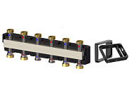 Коллектор распределительный Meibes до 5 насосных групп нержавеющая сталь (с комплектом кронштейнов) (M66301.931RU)