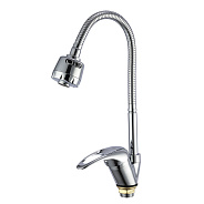 Смеситель для кухни с гибким изливом и режимом душ FRAP F4302-B, хром