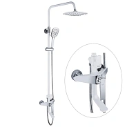 Душевая система Rose R1336F, белый/хром