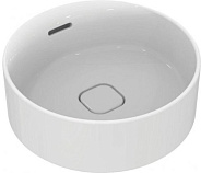 T292901 STRADA II Round Vessel Умывальник 38 см без отверстия под смеситель, для монтажа с мебелью, с отверстием перелива (щелевого типа), с керамичес