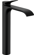 Смеситель для раковины однорычажный HANSGROHE Vivenis 250 мм, без сливного гарнитура, чёрный матовый (75042670)
