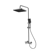 Душевая система Splenka S52.24.09 для ванны и душа кнопочное управление наполнитель, графит